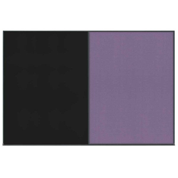 Enclosed Corkboard, 1 Door, 60"x36", 4" Fra, UV3403-BRONZE-AMETHY